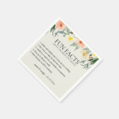 おもしろいファクトズフラワーガーデンパーソナライズされた紙ナプキンス スタンダードカクテルナプキン (角)