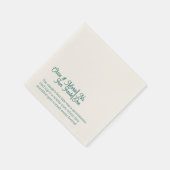 おもしろいファクトナプキン結婚グリーンのカクテル時間 スタンダードカクテルナプキン (角)