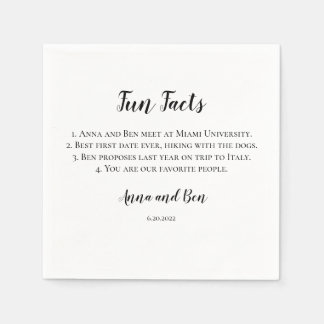 おもしろいファクトナプキン スタンダードカクテルナプキン