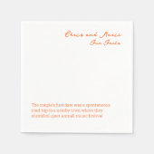 おもしろいファクトナプキ結婚ンのカクテル時間 スタンダードカクテルナプキン (正面)