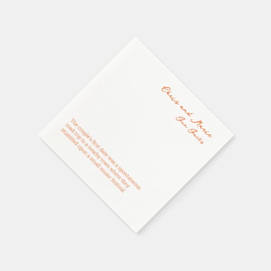 おもしろいファクトナプキ結婚ンのカクテル時間 スタンダードカクテルナプキン (角)