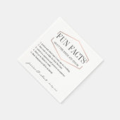 おもしろいファクトバラ金ゴールドパーソナライズされた紙ナプキン スタンダードカクテルナプキン (角)