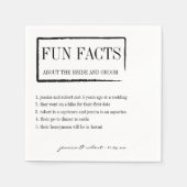 おもしろいファクトパーソナライズされた紙ナプキン スタンダードカクテルナプキン (正面)