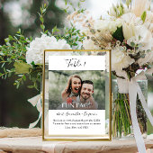 おもしろいファクトフォトウェディング受付テーブル番号 招待状