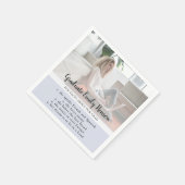 おもしろいファクトブルー大学院写真修了会 スタンダードカクテルナプキン (角)