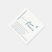 おもしろいファクトモダンシック・ミニマル結婚リストのナプキン スタンダードカクテルナプキン (角)