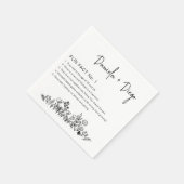 おもしろいファクトモダンシック・ミニマル結婚リストのナプキン スタンダードカクテルナプキン (角)