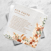 おもしろいファクトモダンテラコッタシックフローラズ スタンダードカクテルナプキン