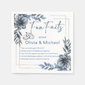 おもしろいファクトモダンフローラ結婚のナプキン スタンダードカクテルナプキン (正面)