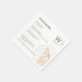 おもしろいファクトモノグラムのカボチャのパイ感謝祭 スタンダードカクテルナプキン (角)