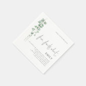 おもしろいファクトユーカリプタススクリプト70th誕生日パーティー スタンダードカクテルナプキン (角)