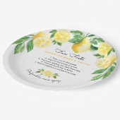 おもしろいファクトレモンブライダルシャワー紙プレート ペーパープレート (アングル)
