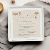 おもしろいファクトヴィンテージトンフライオレンジ色パーティー スタンダードカクテルナプキン