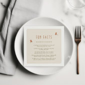 おもしろいファクトヴィンテージトンフライオレンジ色パーティー スタンダードカクテルナプキン