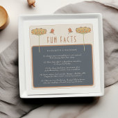 おもしろいファクトヴィンテージトンフライオレンジ色パーティー スタンダードカクテルナプキン