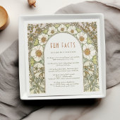 おもしろいファクトヴィンテージ結婚アールヌーボー スタンダードカクテルナプキン