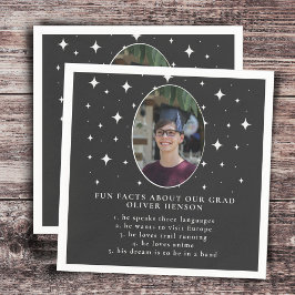 おもしろいファクト大学院フォトスター卒業ナプキン スタンダードカクテルナプキン