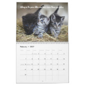 おもしろいファクト子猫カレンダー カレンダー (2月 2027)