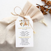 おもしろいファクト漁師のダービーベイビーシャワーありがとう ギフトタグ