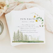 おもしろいファクト素朴フォレストボホ山結婚花 スタンダードカクテルナプキン