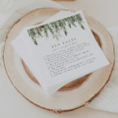 おもしろいファクト結婚ホリデーパーソナライズされた スタンダードカクテルナプキン