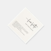 おもしろいファクト結婚ミニマリスト スタンダードカクテルナプキン (角)