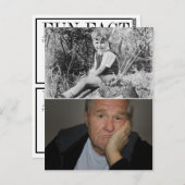 おもしろいファクト誕生日パーティーの装飾バルーンラベル ポストカード (正面/裏面)