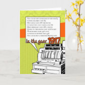 おもしろいファクト誕生日- 1917年の生活費 カード (黄色い花)