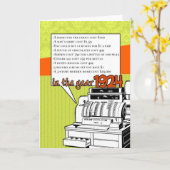 おもしろいファクト誕生日- 1924年の生活費 カード (黄色い花)