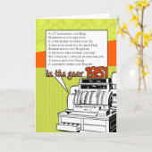 おもしろいファクト誕生日- 1951年の生活費 カード (黄色い花)