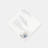 おもしろいファクト青いサンゴとシーシェルビーチ結婚式 スタンダードカクテルナプキン (角)