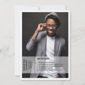 おもしろいファクト2写真卒業発表招待状 招待状 (正面)