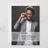 おもしろいファクト2写真卒業発表招待状 招待状 (正面)