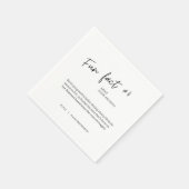 おもしろいファクト#1結婚のカクテルナプキン スタンダードカクテルナプキン (角)