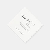 おもしろいファクト#2結婚のカクテルナプキン スタンダードカクテルナプキン (角)