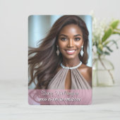 おもしろいファクトPageantプロモーションオートグラフカード 招待状 (スタンド正面)