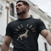 おもしろいファストフードシカ狩り Tシャツ