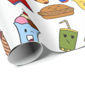 おもしろいファストフード包装紙 ラッピングペーパー (ロールコーナー)