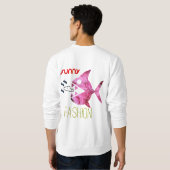 おもしろいファッション スウェットシャツ (裏面フル)