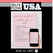 おもしろいファブユーカリブライダルシャワー旅程プラン 招待状