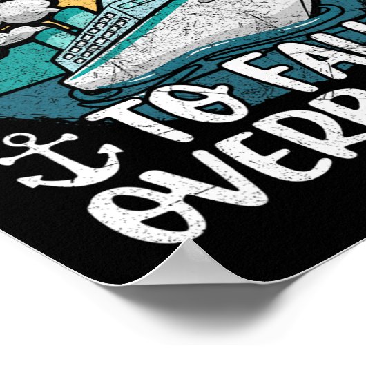 おもしろいファミリークルーズ恋人が最も可能性が高い秋オーバーボ ポスター (角)