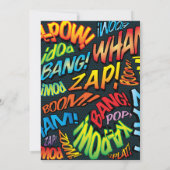 おもしろいファミリースクールフレインズ懇親会パーティー 招待状 (裏面)