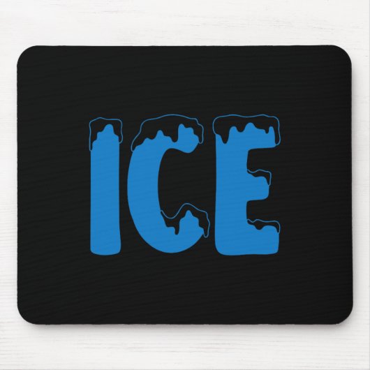 おもしろいファミリーハロウィーンの衣装アイスとバ マウスパッド (正面)