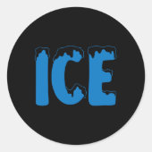 おもしろいファミリーハロウィーンの衣装アイスとバ ラウンドシール (正面)