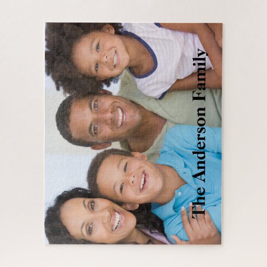 おもしろいファミリーフォトパーソナルカスタム ジグソーパズル (縦)