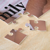 おもしろいファミリーフォトパーソナルカスタム ジグソーパズル (側面)