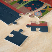 おもしろいファミリー写真パズルキノコ野花 ジグソーパズル (側面)