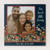 おもしろいファミリー写真パズルキノコ野花 ジグソーパズル (縦)