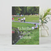 おもしろいファミリー懇親会カスタムファミリーフォト 招待状 (スタンド正面)