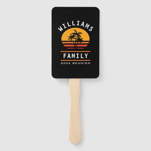 おもしろいファミリー懇親会サマーバケーショントロピカルビーチ ハンドファン (裏面)